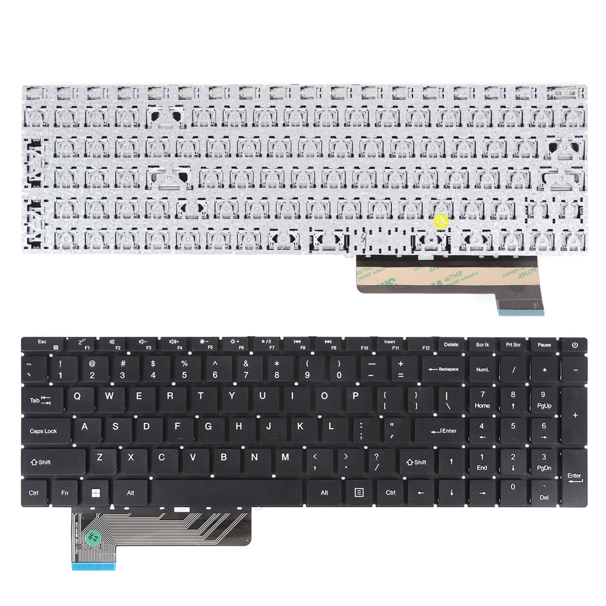 Picture of New Replacement Laptop Keyboard For Gateway GWTN156-1 GWTN156-4 GWTN156-5 GWTN156-5BL BLACK(Without FRAME)WIN8 US Layout